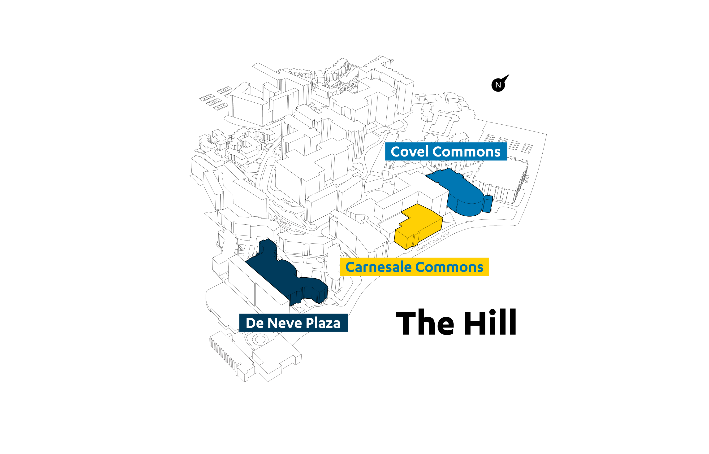 Map of the Hill at UCLA