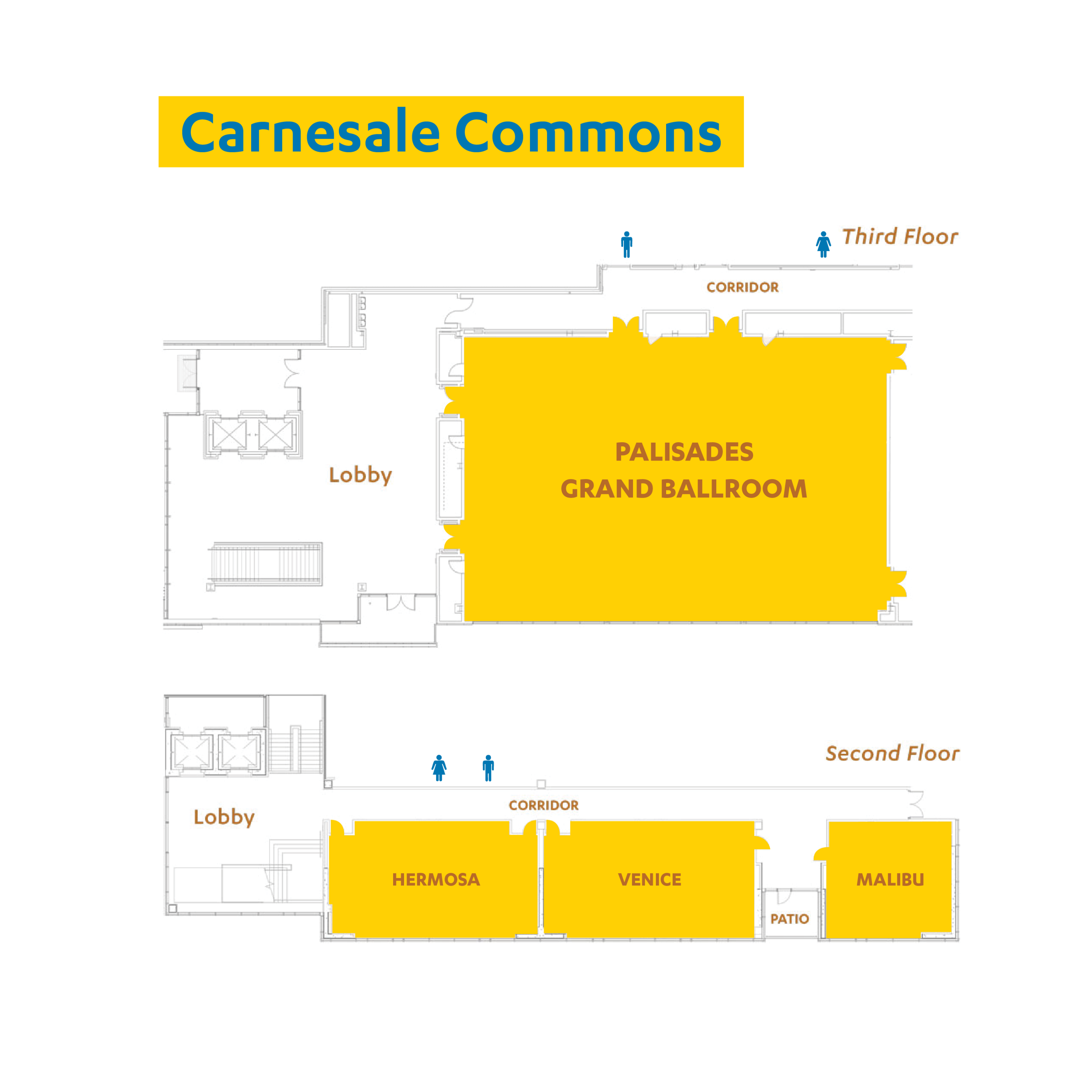 Map of Carnesale Commons at UCLA